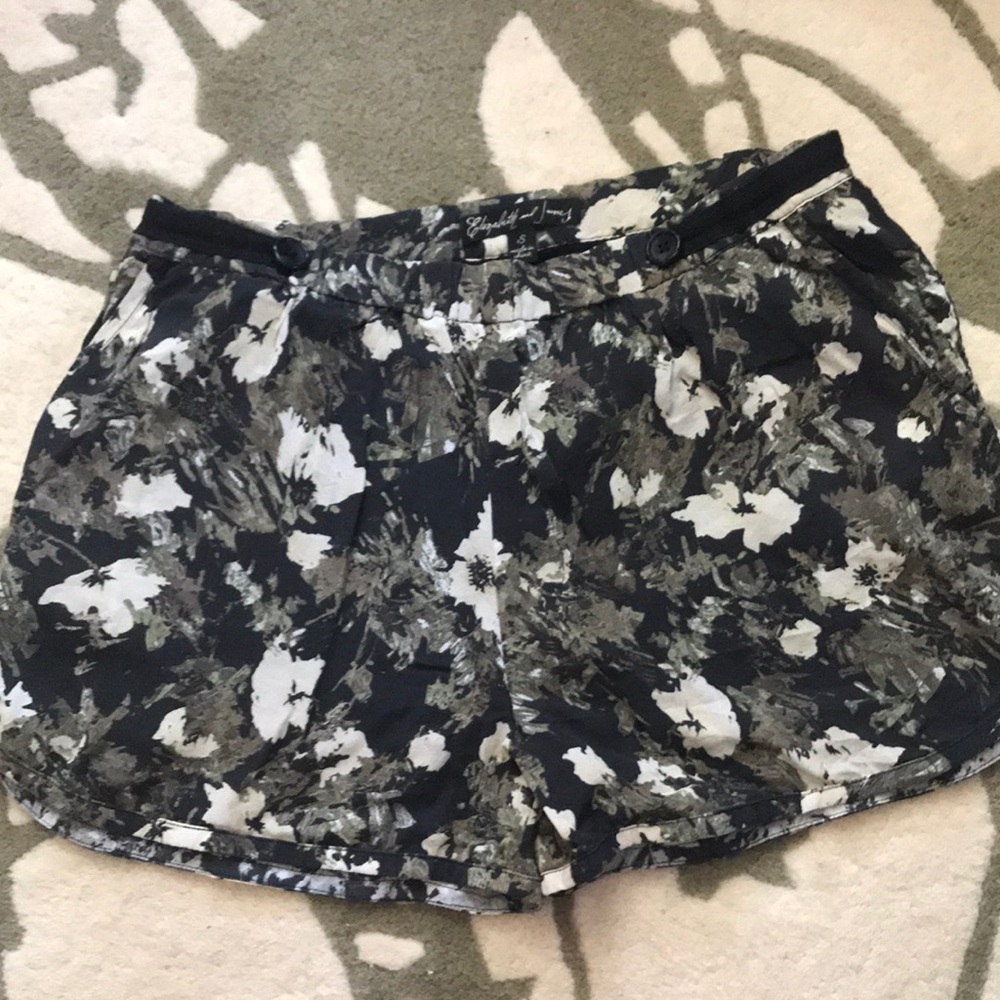 Elizabeth and James Printed Silk Shorts